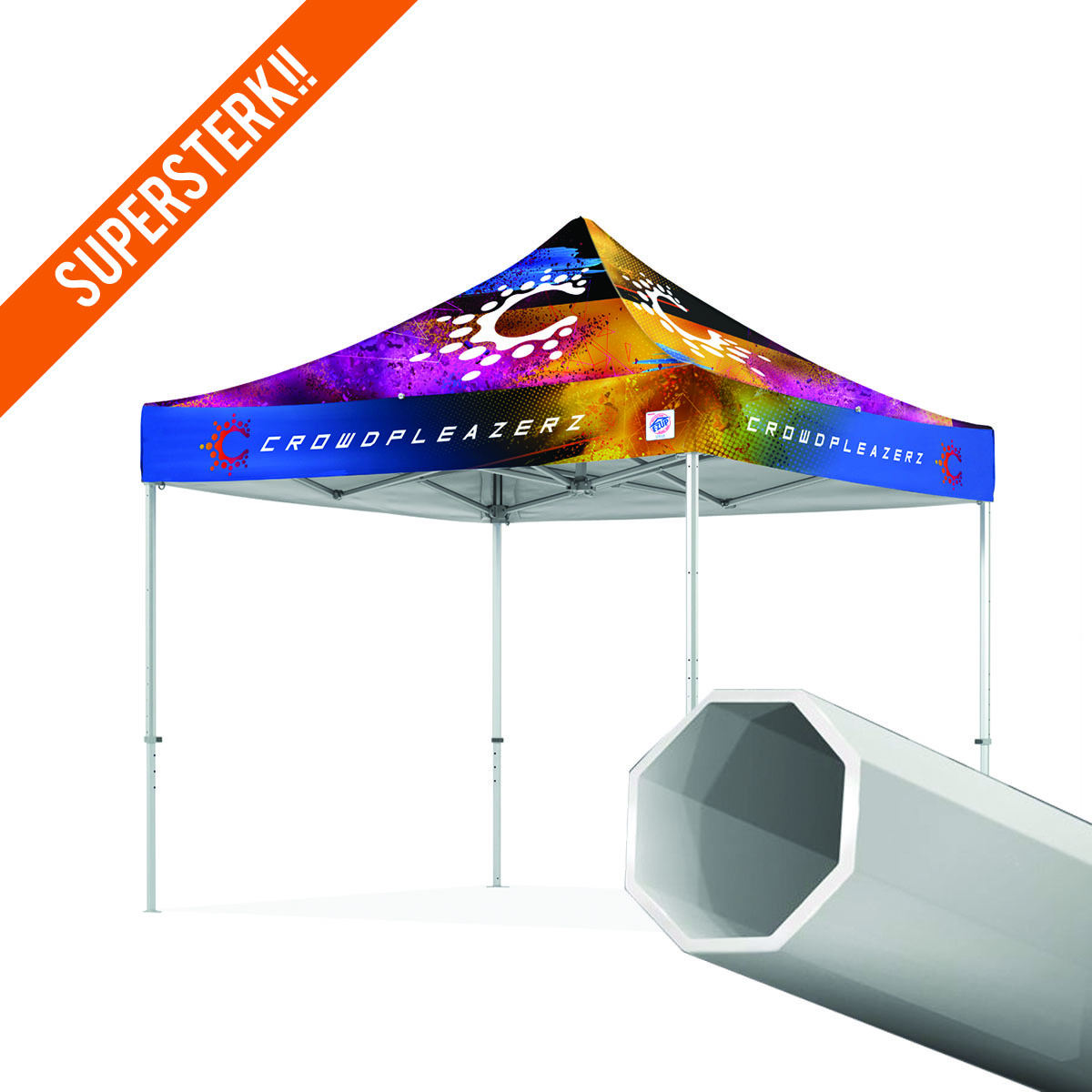 Partytent Endeavor 3 x 3 meter - Full color bedrukt