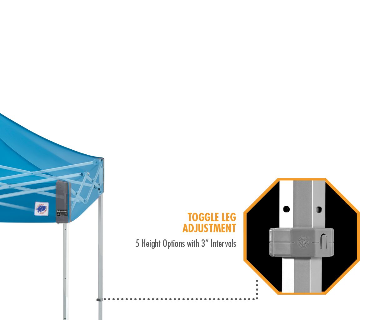 Partytent Endeavor 3 x 3 meter - standaard kleuren - Afbeelding 6